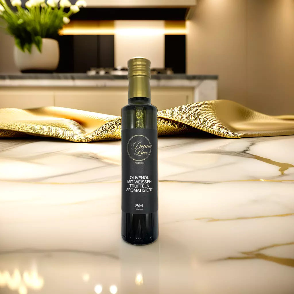 Olivenöl mit weissen Trüffeln aromatisiert